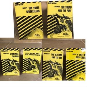 Cliff Note Book Bundle of 6